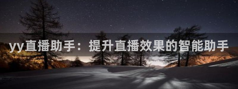 nba飞速在线直播：yy直播助手：提升直播效果的智能助手